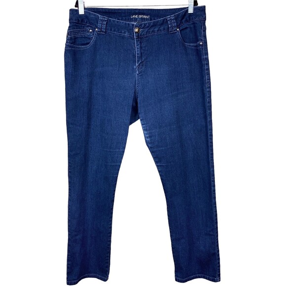 Lane Bryant Slim High Rise Straight Leg Jeans Women's Plus Size 20 - Picture 1 of 14